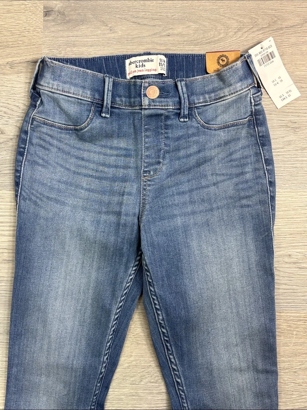 Abercrombie Kids Pull-on Jean Leggings -‎ size 11/12 Slim NWT
